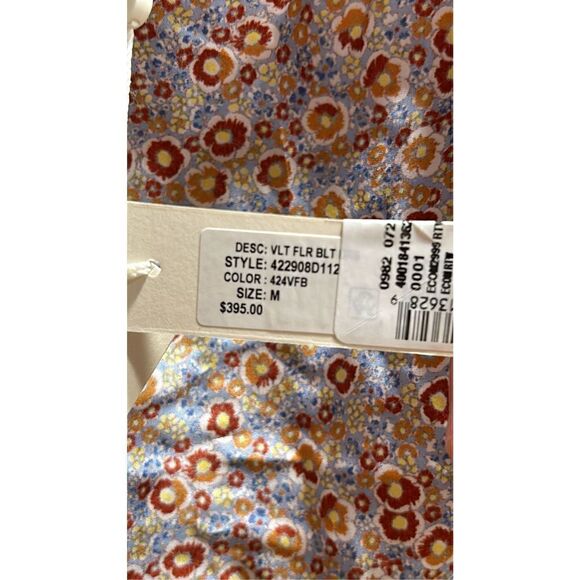 Rebecca Taylor Violet Floral Silk Mini Dress Sz Medium  ** no belt - Picture 8 of 10